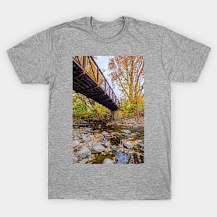 Autumn Bridge Photograph T-Shirt